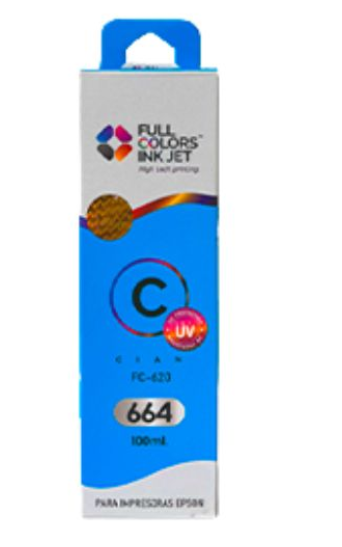 TINTA FULL COLORS 664 PARA EPSON 100ML AZUL 