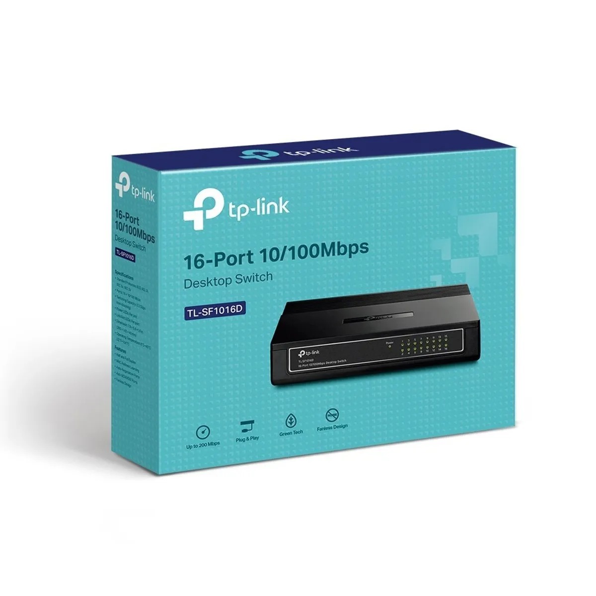 SWICH TP-LINK TL-SF1016D 16 PUERTOS 10/100MBPS