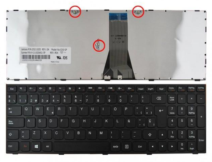 TECLADO LENOVO EXTERNO G50-70 B50-70 NEGRO