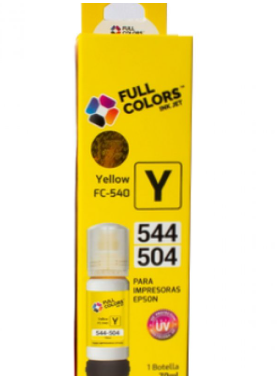 TINTA FULL COLORS 504/544 PARA EPSON 70ML AMARILLO
