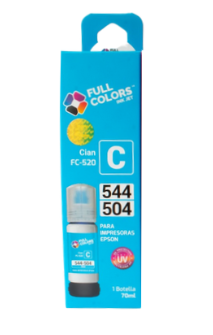TINTA FULL COLORS 504/544 PARA EPSON 70ML AZUL
