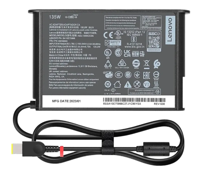 CARGADOR PREMIUM LENOVO LEGION 135W 20V 6.75A 135E
