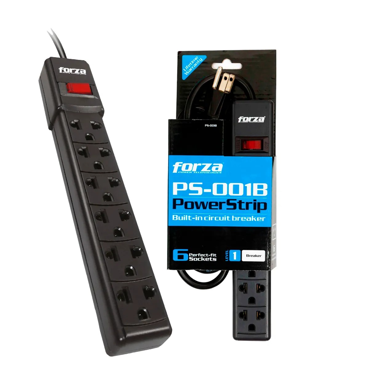 SUPRESOR DE PICOS FORZA PS-001B 6 SALIDAS