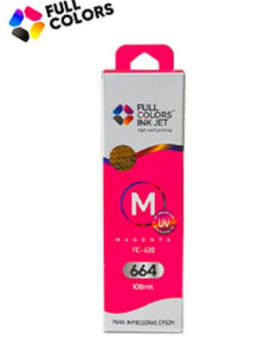 TINTA FULL COLORS 664 PARA EPSON 100ML ROJO