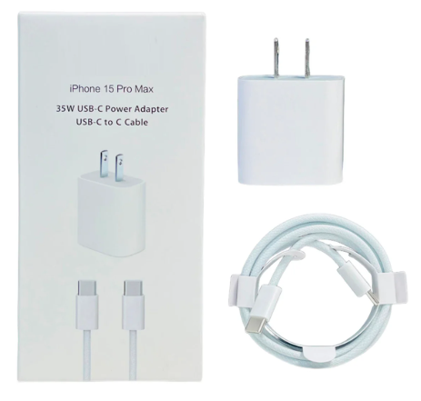 CARGADOR IPHONE 15 PRO MAX 20W C A C