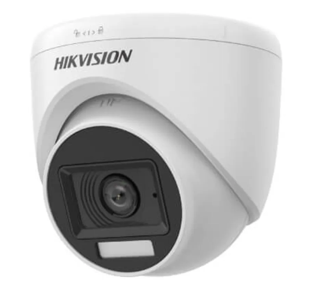 CAMARA HIKVISION DOMO SMART HYBRID LIGHT CON AUDIO HK-DS2CE76D0T-LPFS | FULL HD 1080P | 2MP | IR 20M. | Lente: 2.8mm | Cubierta plástica | Alimentación: 12Vdc | Consumo: 4 Watt. 