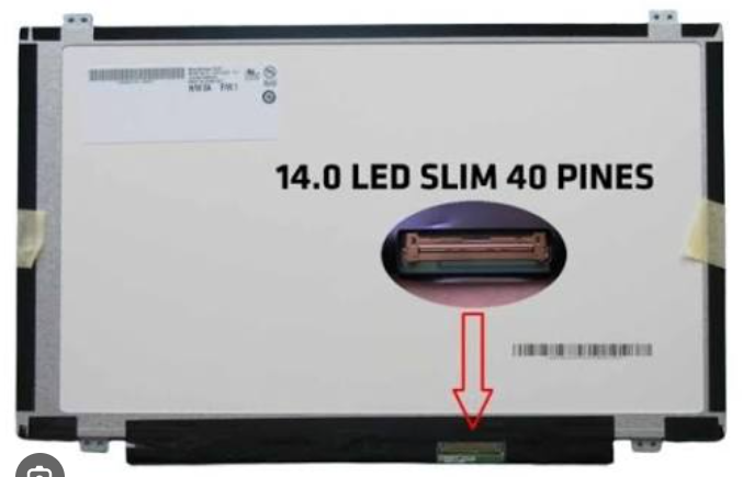 PANTALLA SLIM DE 14 PULGADAS 40 PINES CON GANCHOS