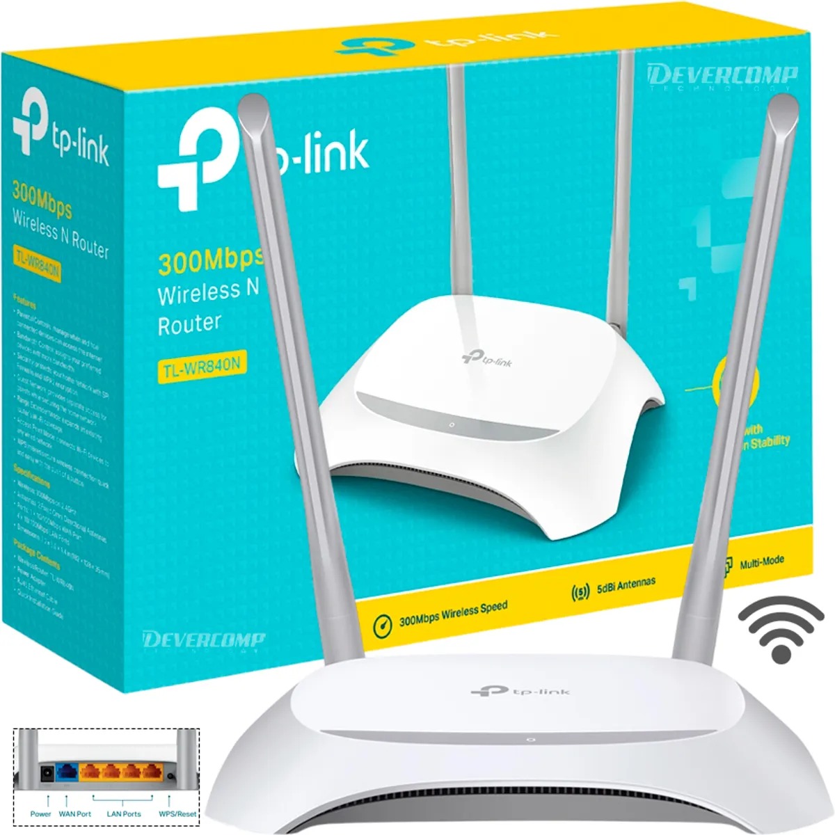 ROUTERINALÁMBRICO TP-LINK TL-WR840N 300MBPS