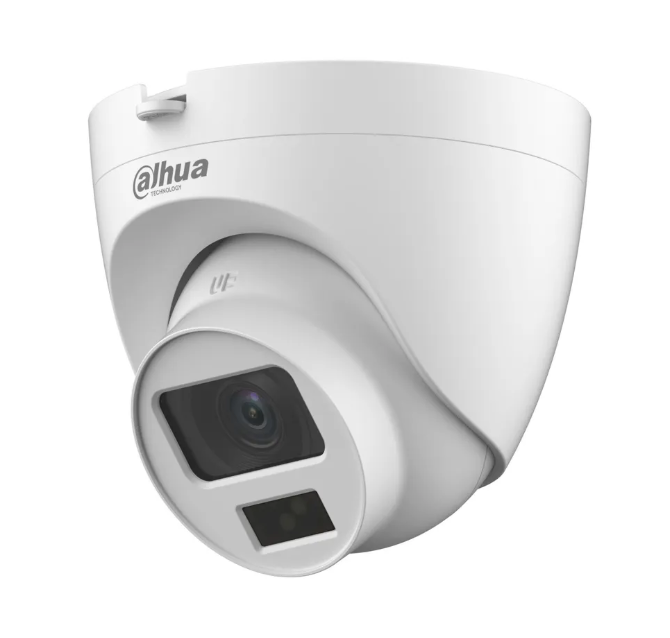 CAMARA DAHUA DOMO FHD SMART ILUMINACION DUAL HACHDW1200CLQN-IL-A| 2MP |Lente: 2.8mm | Angulo de Visión 102° | Audio bidireccional | IR/LED: 40m, | IP67