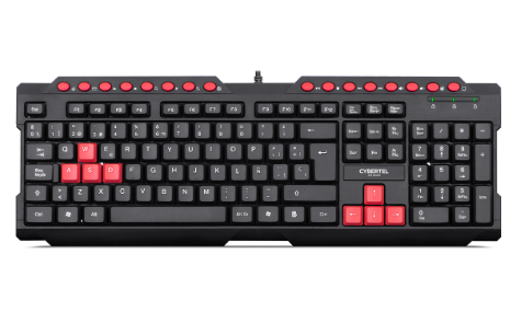 TECLADO CYBERTEL PRINCE+ BLACK CYB K212+ TECLADO MULTIMEDIA USB T/SEMICURVAS