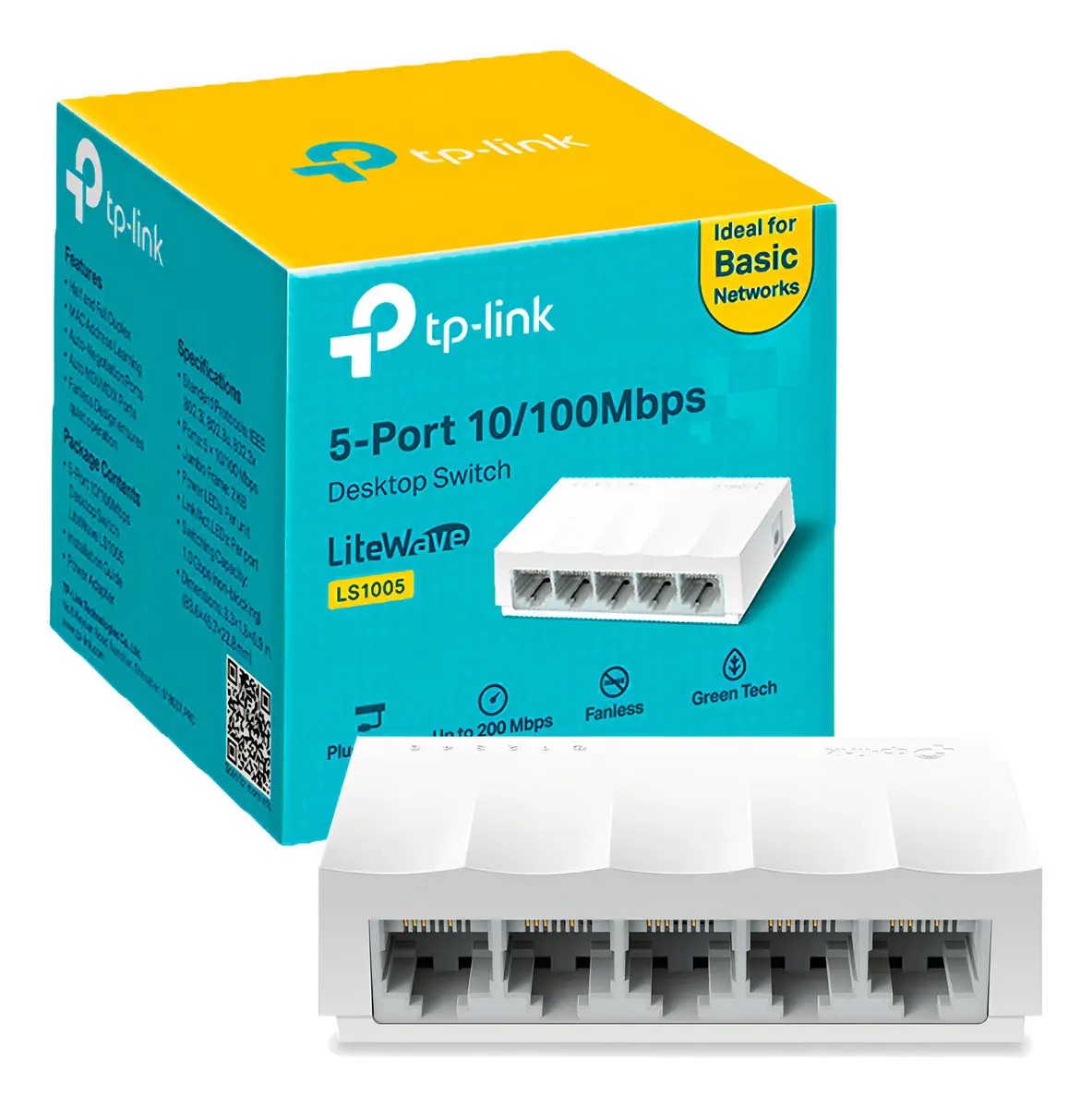 SWITCH TP-LINK LS1005 5-PORT 10/100 MBPS