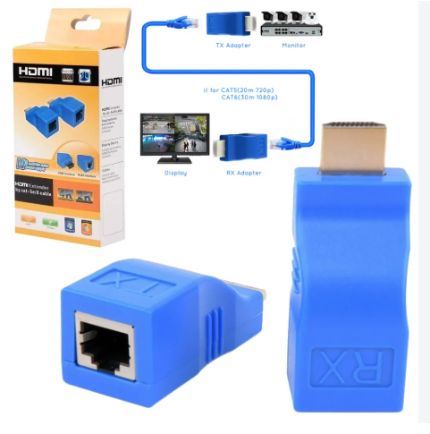 EXTENSOR HDMI A RJ45 4K