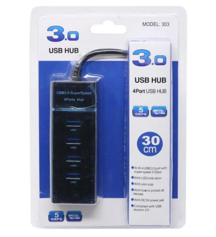 HUB USB 3.0 4 PUERTOS SPEED