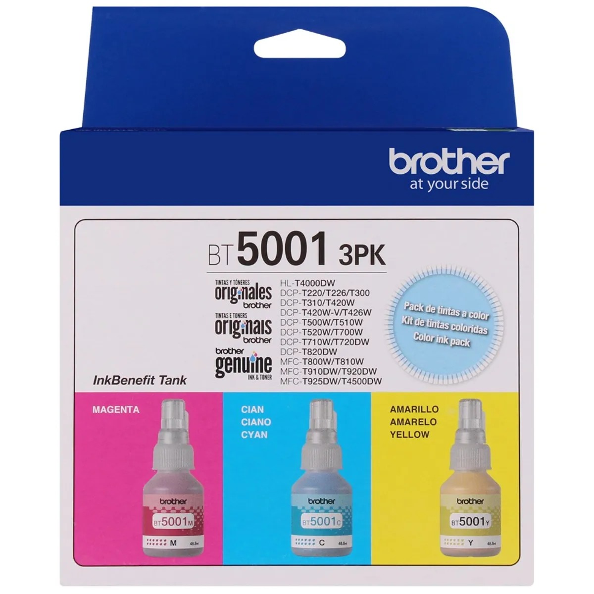 TINTA BROTHER ORIGINAL 3PK - INKTANK COLOR CYAN YELLOW MAGENTA